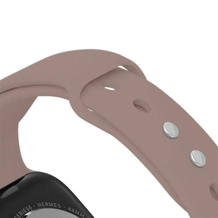 PASEK SILICON APPL WATCH 44 45 46 49 CHOCOLATE