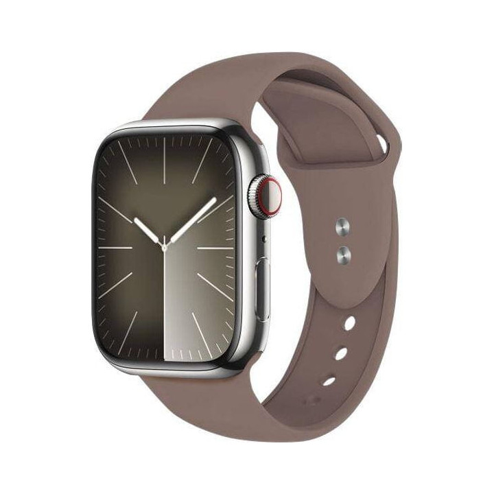 PASEK SILICON APPL WATCH 44 45 46 49 CHOCOLATE