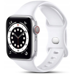 PASEK SILICON APPLE WATCH 43 44 45 WHITE