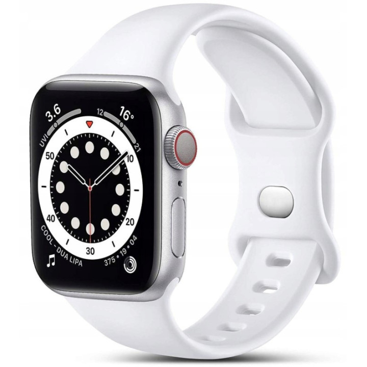 PASEK SILICON APPLE WATCH 43 44 45 WHITE