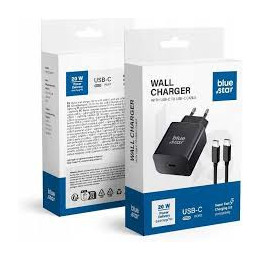 ŁAD SAMOCH BLUE STAR 25W USB-C+KABEL USB-C IPHONE