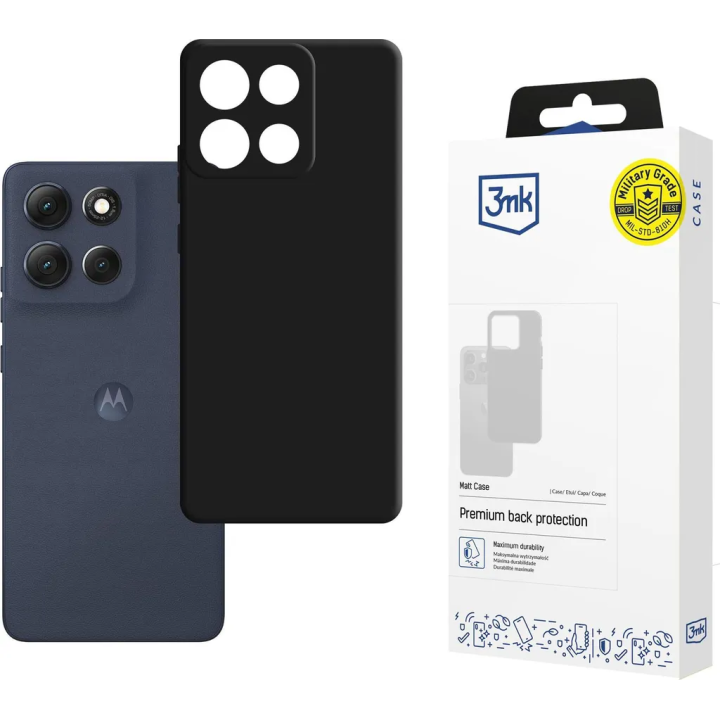 3MK MATT CASE MOTO G86 BLACK