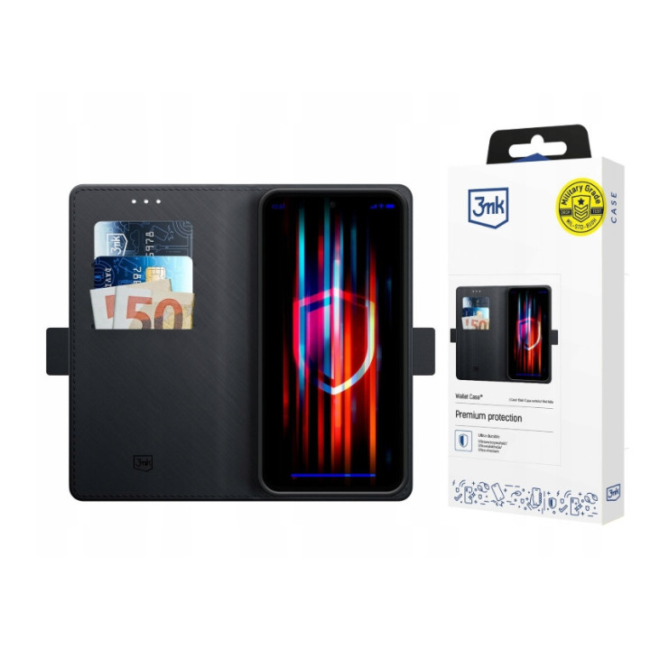 FLIP WALLET 3MK TECH HONOR MAGIC 8 LITE BLACK