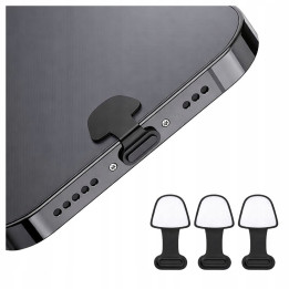 ZATYCZKI USB-C KLEJ 3M BLACK