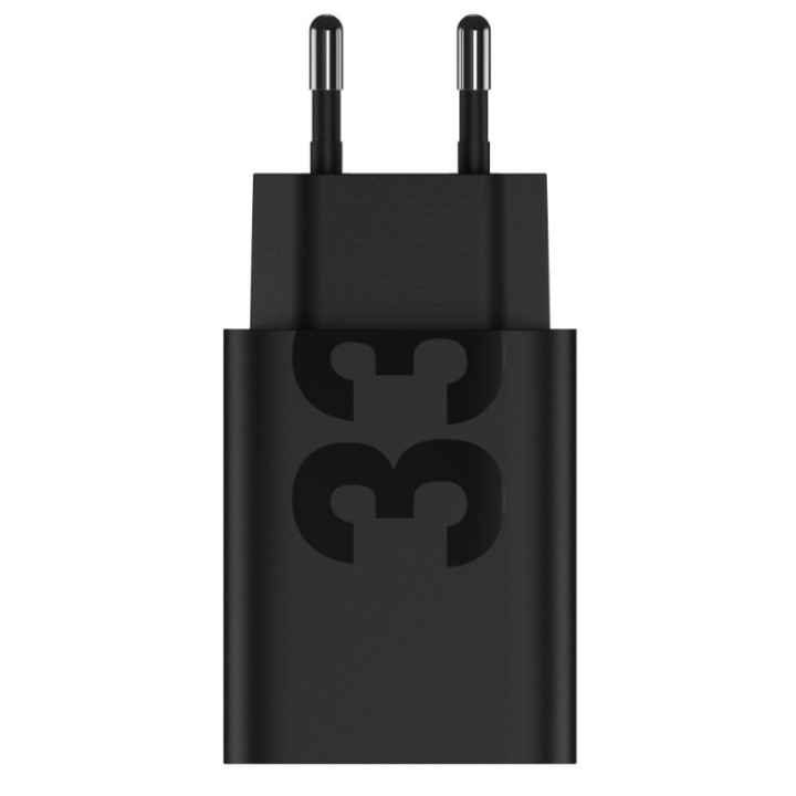 ŁAD SIEC MOTOROLA 33W USB-A+KABEL TYP-C BLACK