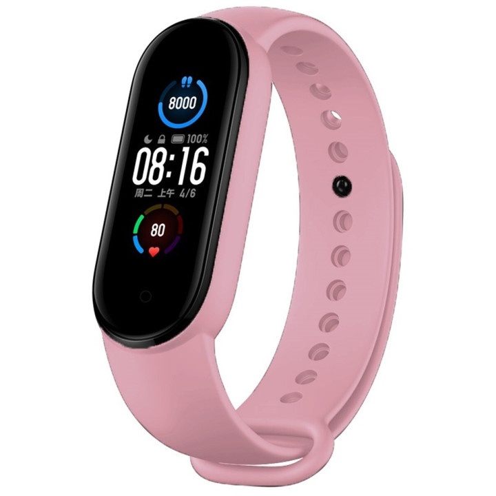 PASEK UNIV XIAOMI MI BAND 5 6 PINK