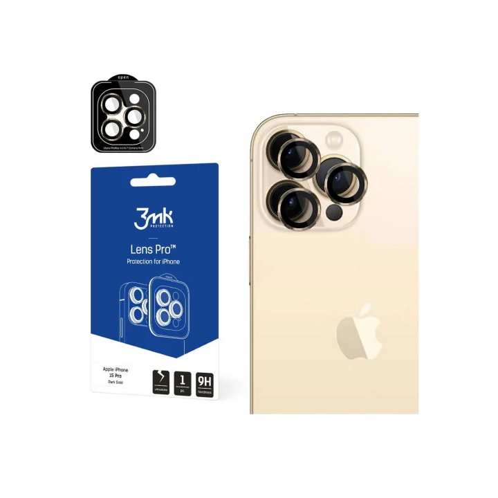 3MK LENS PRO APARAT IPHONE 15 PRO GOLD
