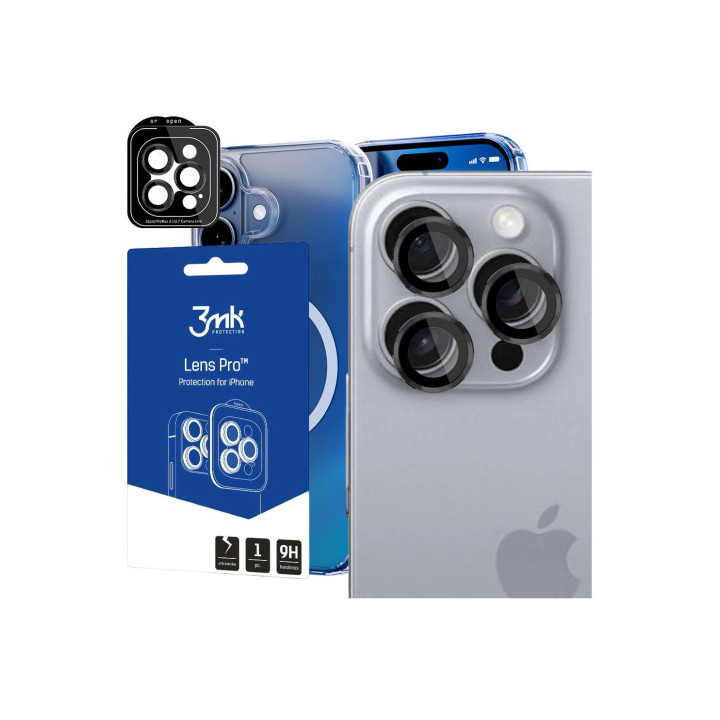 3MK LENS PRO APARAT IPHONE 16 PRO 16 PRO MAX BLACK