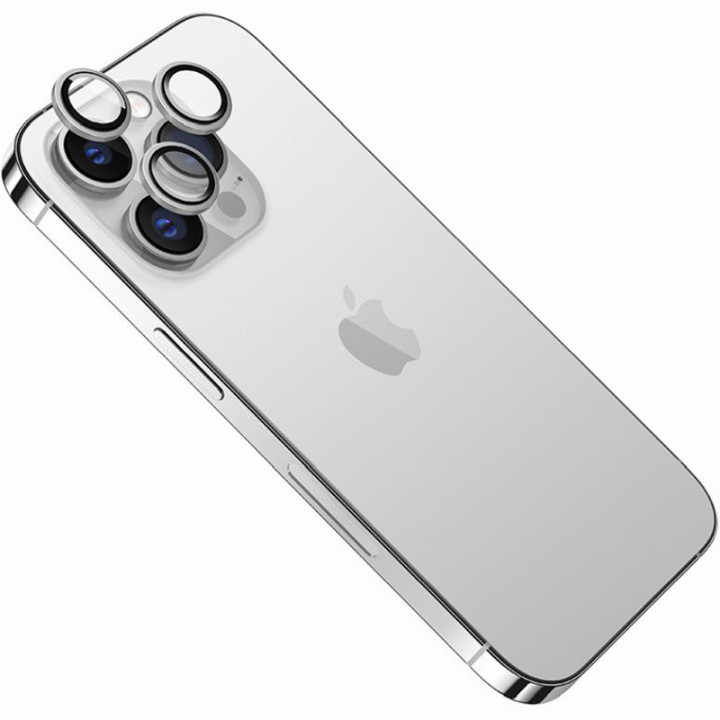 3MK LENS PRO APARAT IPHONE 15 PRO MAX SILVER