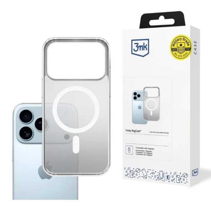 CASE 3MK SMOKE MAGSAFE IPHONE 17 PRO MAX WHITE