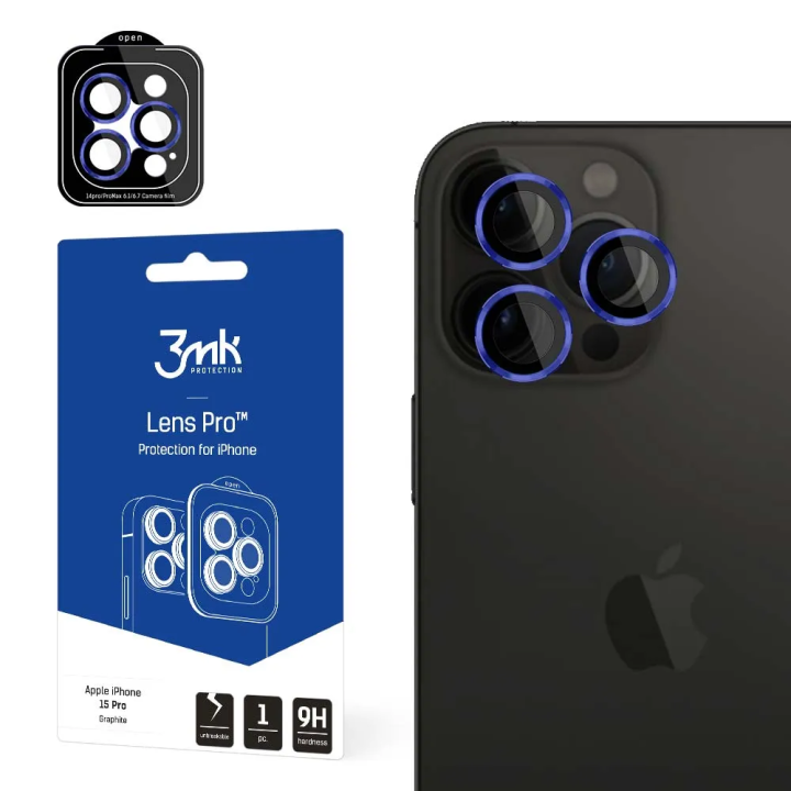 3MK LENS PRO APARAT IPHONE 15 PRO BLUE