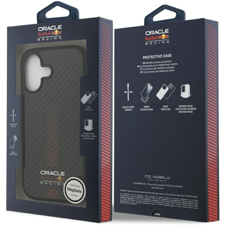 CASE RED BULL KEVLAR MAG IPHONE 17 BLACK