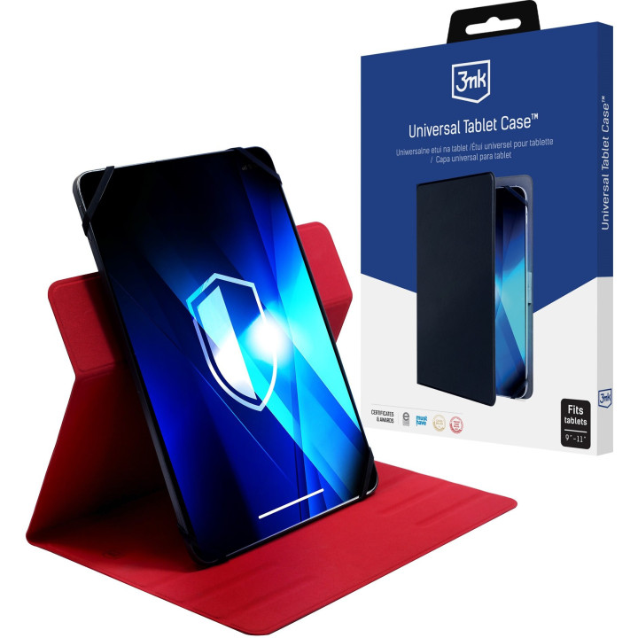ETUI BOOK TABLET 3MK UNIVERSALNE 9-11 RED