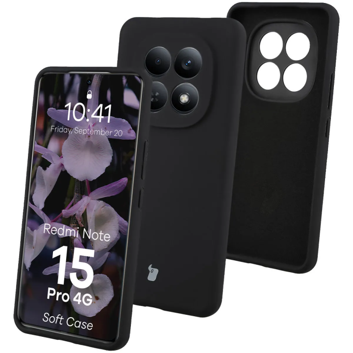 CASE BIZON SOFT XIAOMI REDMI NOTE 15 PRO 4G BLACK