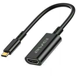 ADAPTER AWEI USB-C DO HDMI 4K BLACK