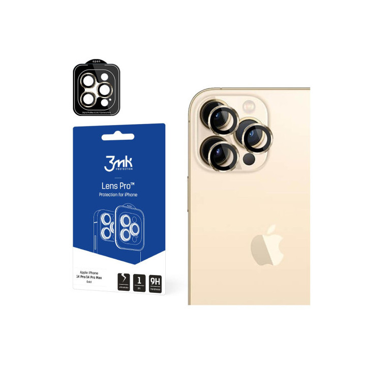 3MK LENS PRO APARAT IPHONE 14 PRO 14 PRO MAX GOLD