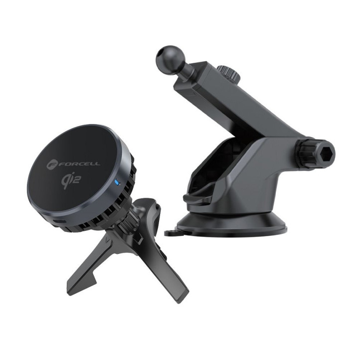 UCHWYT FORCELL COOL MAG SZYBA/KRATKA 15W BLACK