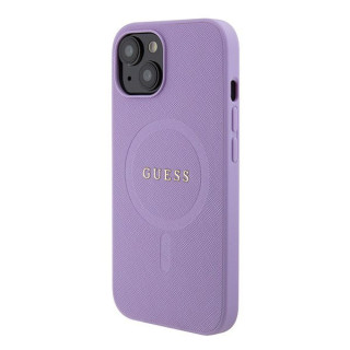 GUESS SAFFIANO MAGSAFE IPHONE 15 PURPLE