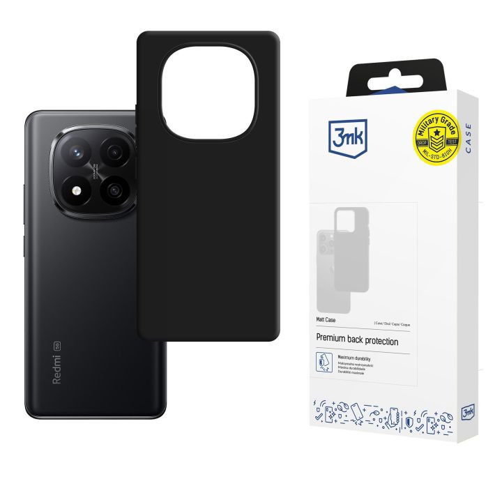 3MK MATT CASE XIAOMI REDMI NOTE 15 4G 5G BLACK