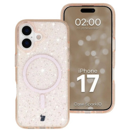 CASE BIZON SparklO IPHONE 17 BLING PEACH