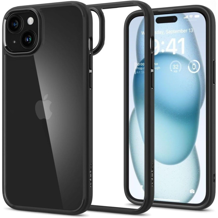 SPIGEN ULTRA HYBRID IPHONE 15 BLACK