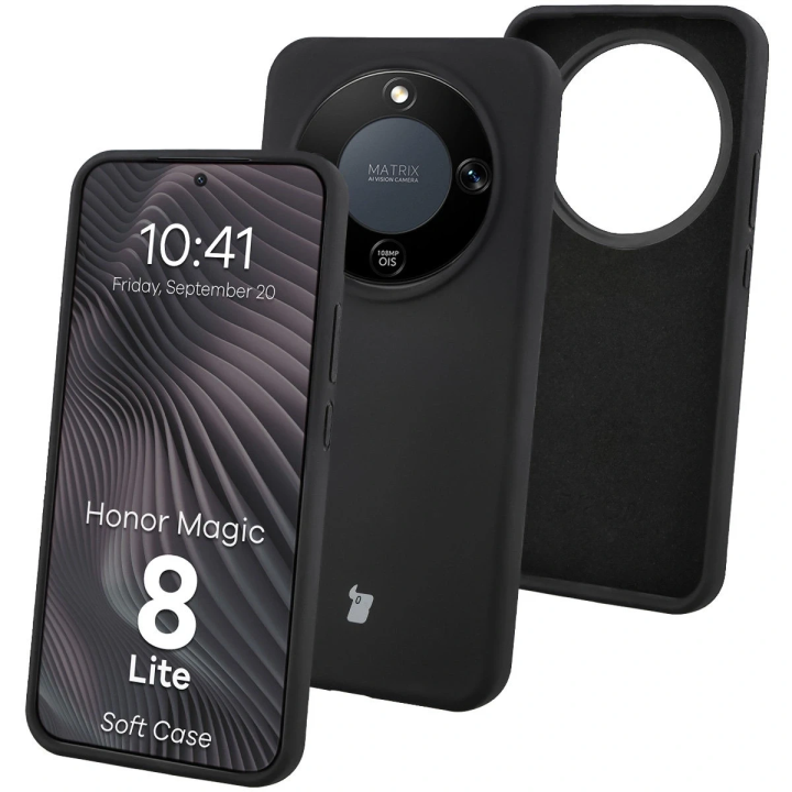 CASE BIZON SOFT HONOR MAGIC 8 LITE BLACK