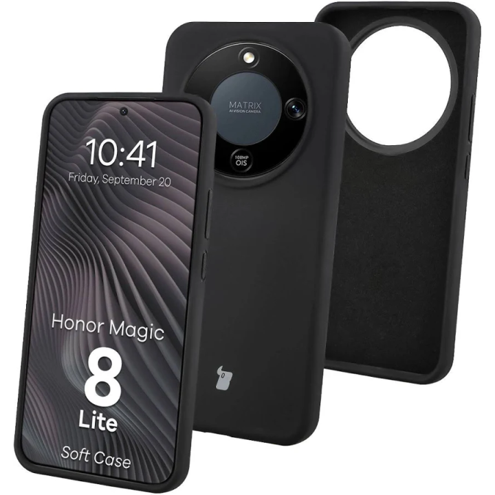 CASE BIZON SOFT HONOR MAGIC 8 LITE BLACK