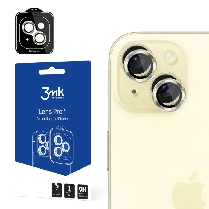 3MK LENS PRO APARAT IPHONE 15 YELLOW