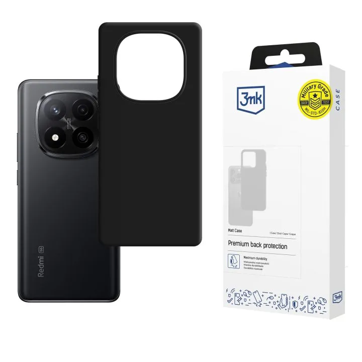 3MK MATT CASE XIAOMI REDMI NOTE 15 PRO 5G BLACK