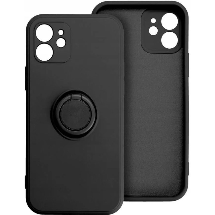 CASE SILICON RING IPHONE 17 BLACK