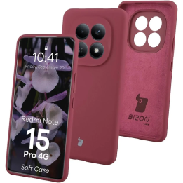 CASE BIZON SOFT XIAOMI REDMI NOTE 15 PRO 4G PLUM