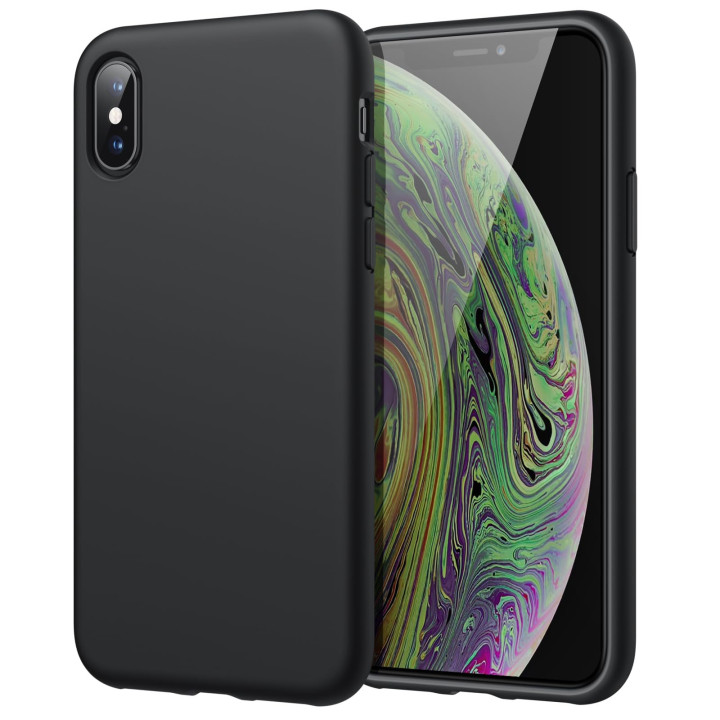 CASE SILICON IPHONE X/XS BLACK
