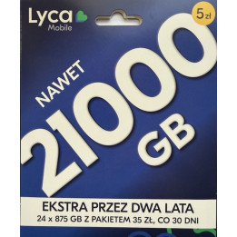 STARTER LYCAMOBILE 5PLN