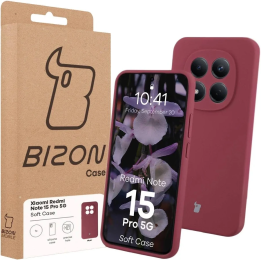 CASE BIZON SOFT XIAOMI REDMI NOTE 15 PRO 5G PLUM
