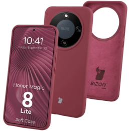 CASE BIZON SOFT HONOR MAGIC 8 LITE PLUM