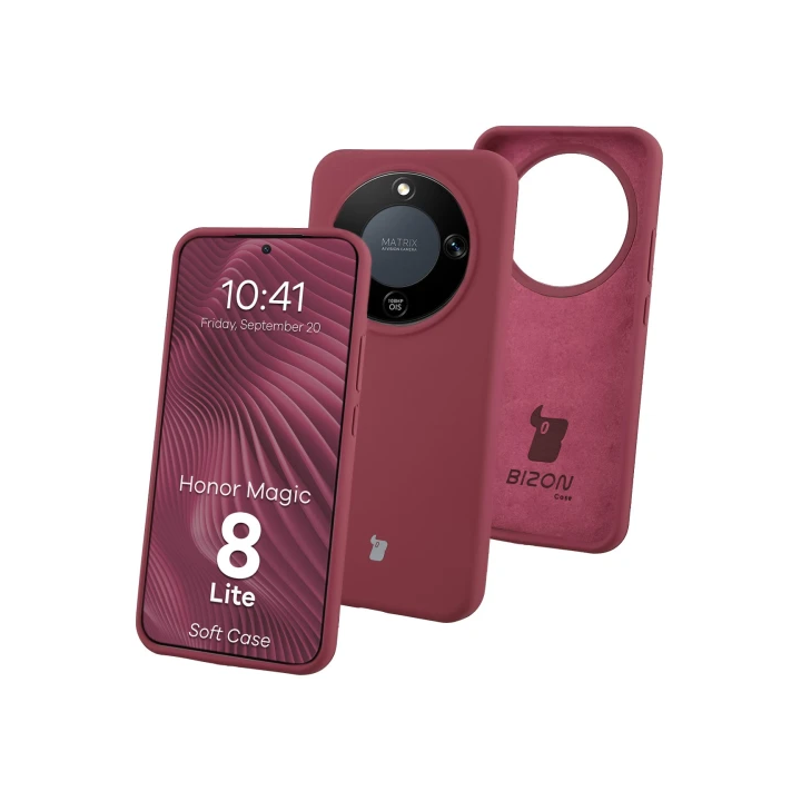 CASE BIZON SOFT HONOR MAGIC 8 LITE PLUM