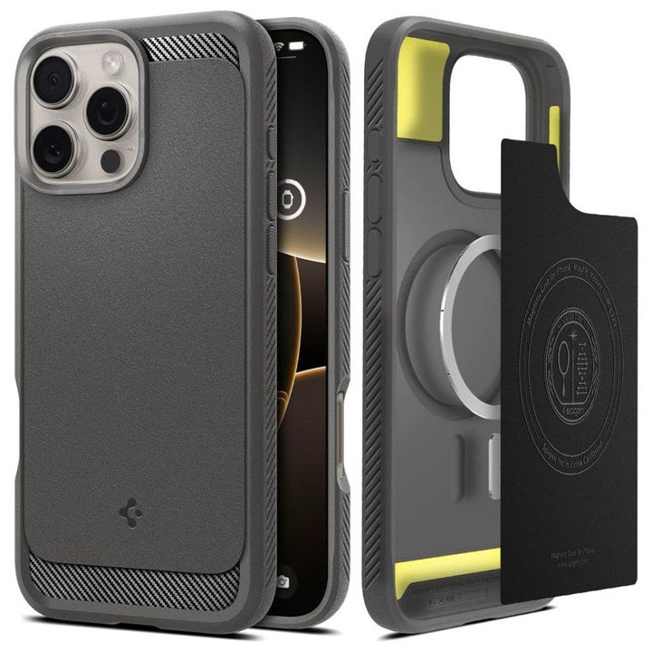 SPIGEN RUGGED ARMOR MAGSAFE IPHONE 16 PRO MAX GRAY