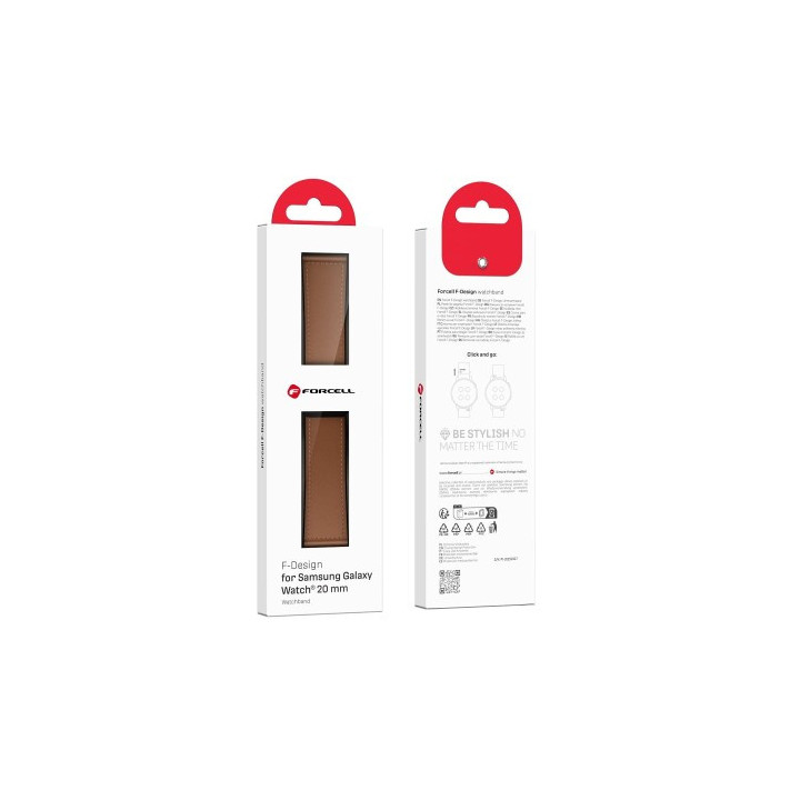 PASEK FORCELL FS20 SAMSUNG WATCH 20MM BROWN