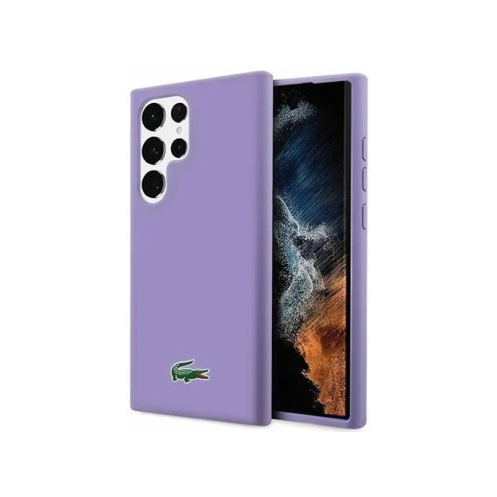 CASE LACOSTE SILICON SAM GALAXY S23 ULTRA PURPLE