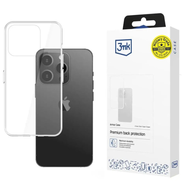 3MK ARMOR CASE IPHONE 15 PRO MAX CLEAR