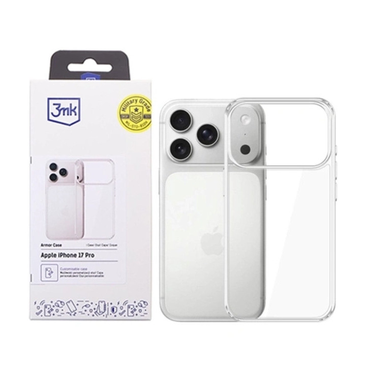 3MK ARMOR CASE IPHONE 17 PRO CLEAR