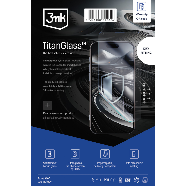 3MK ALL-SAFE AIO TITANGLASS PRIVACY MATT