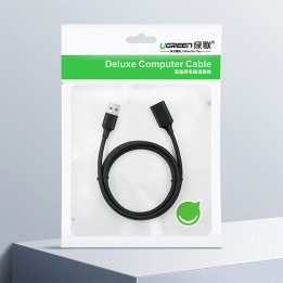 PRZEDŁUŻACZ KABLA UGREEN USB-A DO USB-A 1,5M BLACK