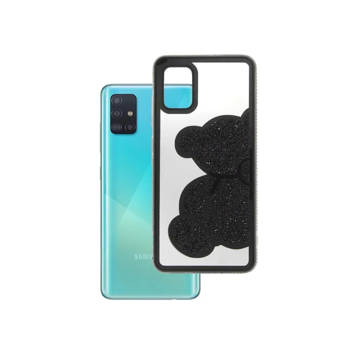 CASE TEDDY BEAR SAM GALAXY A52 BLACK
