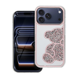 CASE TEDDY BEAR IPHONE 17 PRO PINK