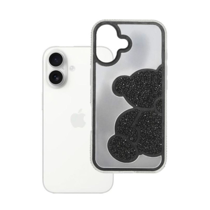 CASE TEDDY BEAR IPHONE 17 BLACK