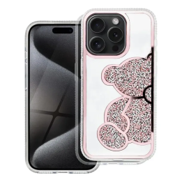 CASE TEDDY BEAR IPHONE 16 PRO PINK