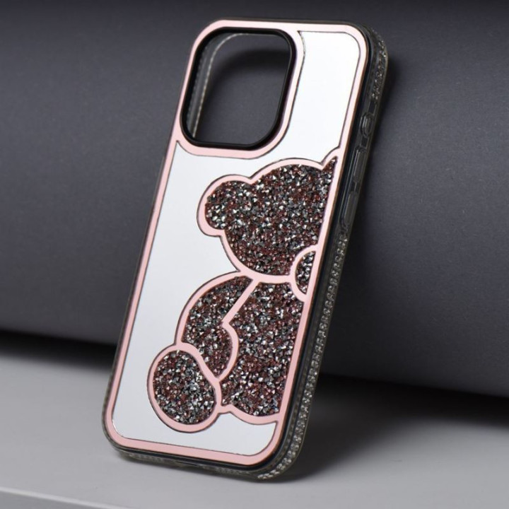 CASE TEDDY BEAR IPHONE 13 MINI PINK