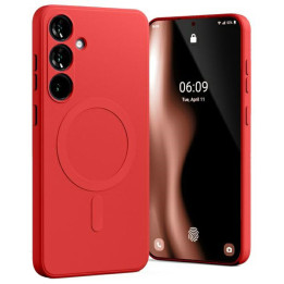 CASE SILICON MAGSAFE SAM GALAXY S25 RED