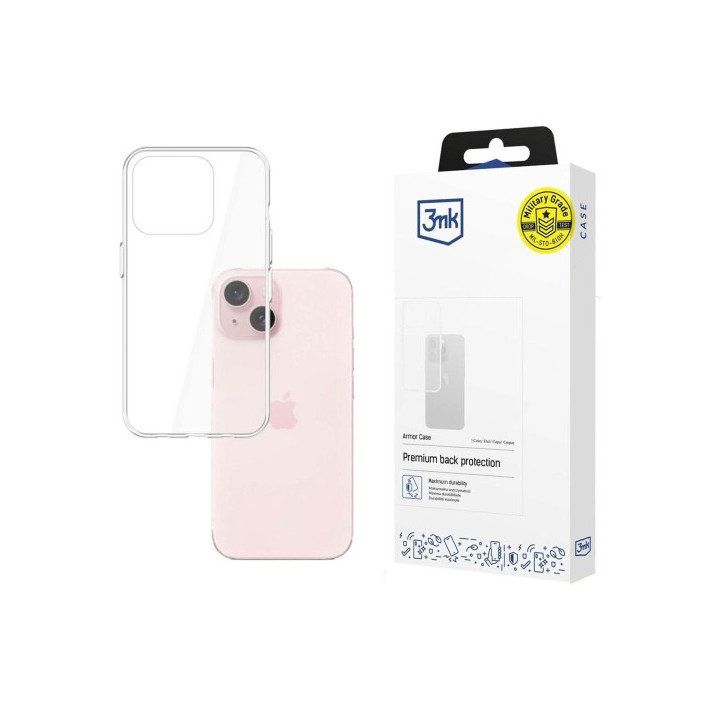 3MK ARMOR CASE IPHONE 15 CLEAR